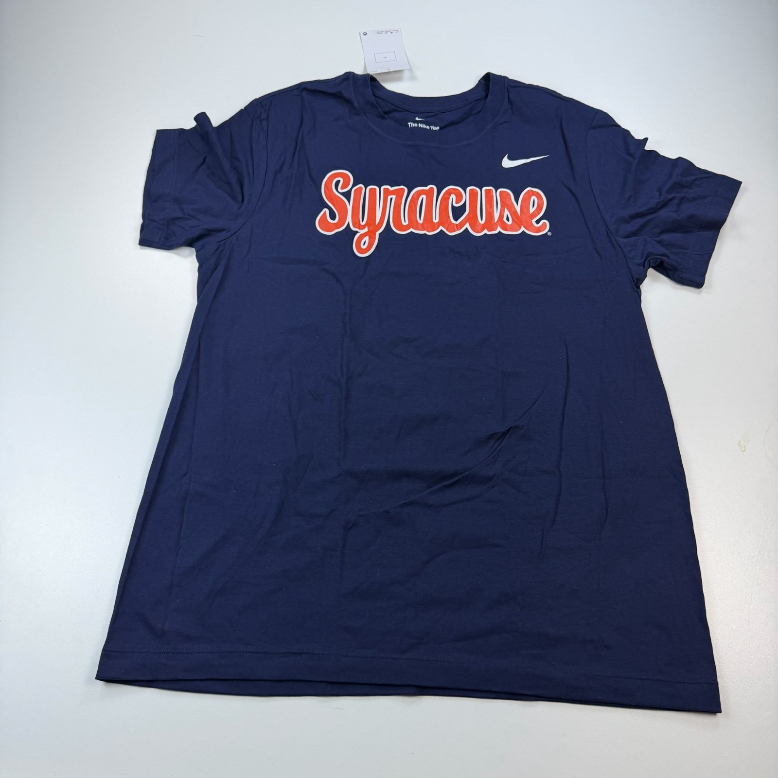 NEW Nike Syracuse Orange Shirt Mens Medium Blue Crew Neck Logo Casual NCAA NEW Nike Syracuse Orange Shirt Mens Medium Blue Crew Neck Logo Casual NCAA