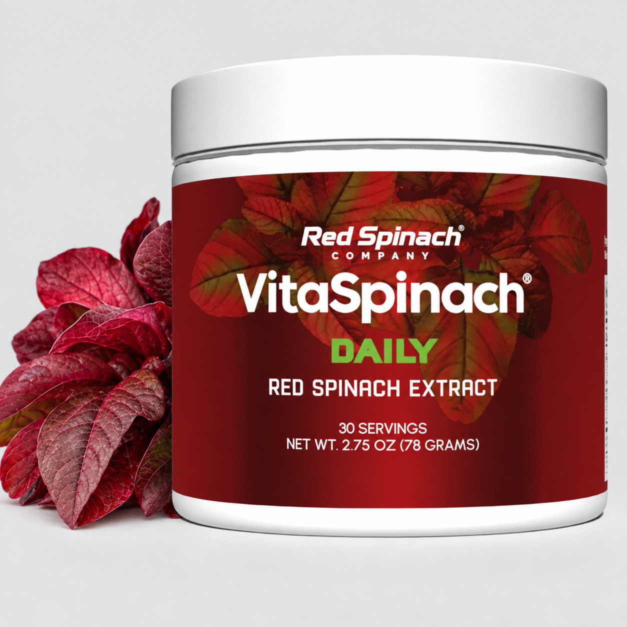 VitaSpinach®  Red Spinach Extract. Clinically Studied. No Oxalates.