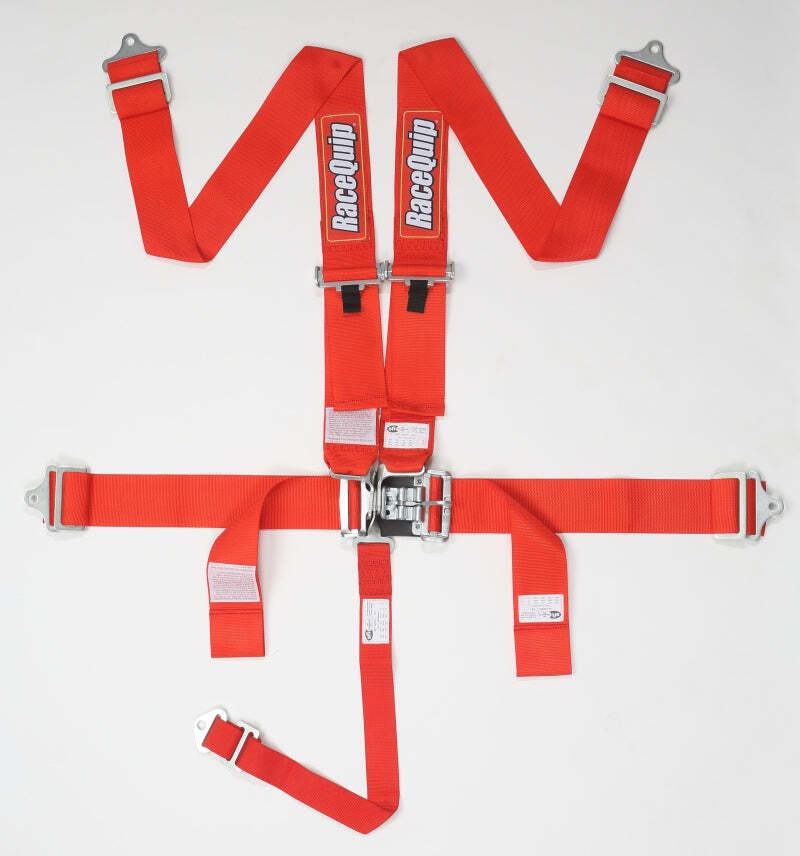 RaceQuip Red L & L 5pt Seat Belt RaceQuip Red L & L 5pt Seat Belt