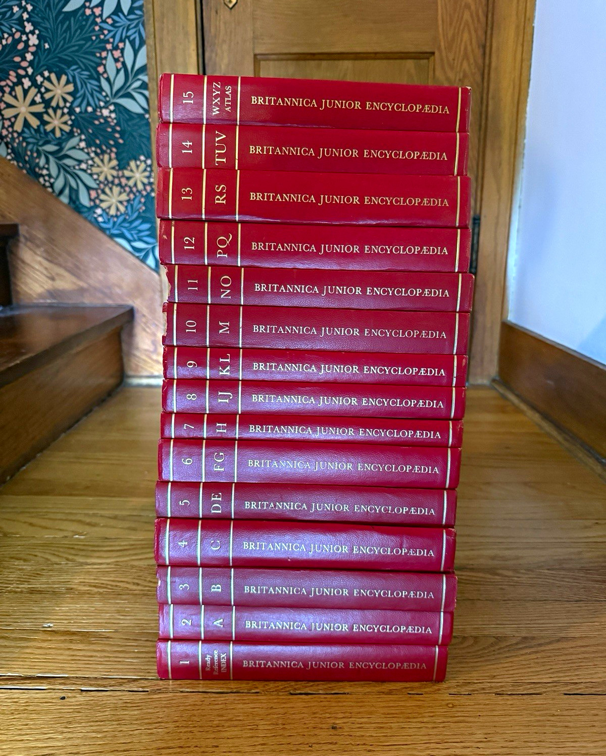Britannica Junior Encyclopedia 1972 - 15-Vol Hardcover Set (Volumes 1-15)