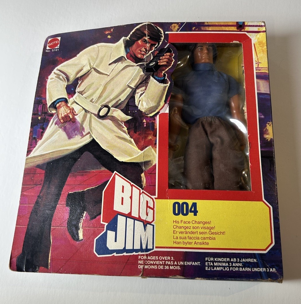RARE vintage 1981 Mattel BIG JIM 004-Face Changer - MIB sealed 