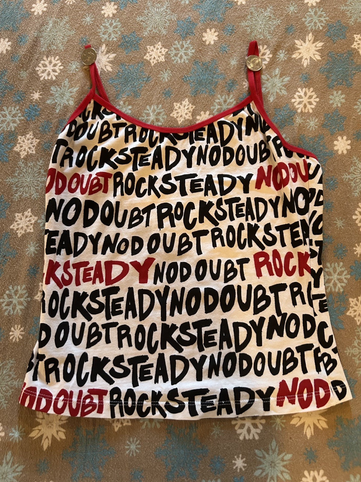 VTG RARE No Doubt Gwen Stefani ROCK STEADY Tank Top Camisole OSFM