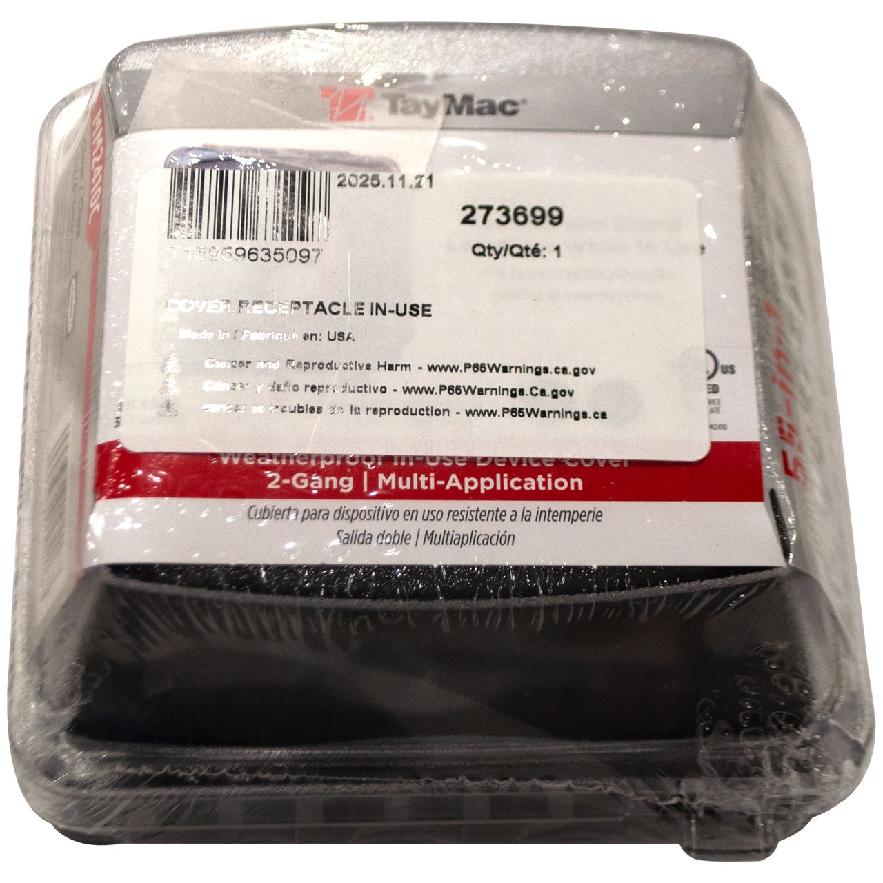 Miller 273699 Cover Receptacle In-Use