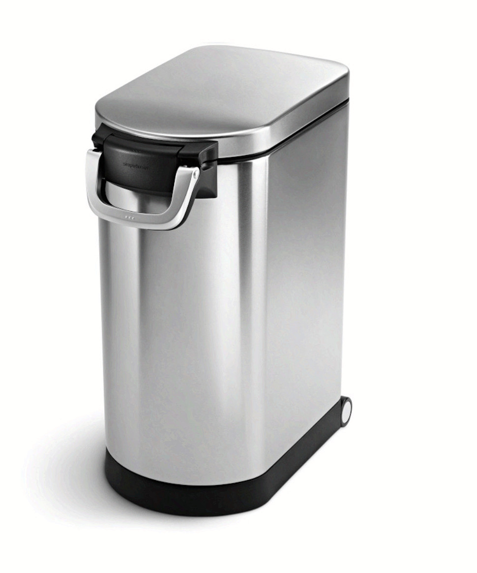 Simplehuman Dog Cat Pet Food Storage Can Container Large Airtight Wheels Lock