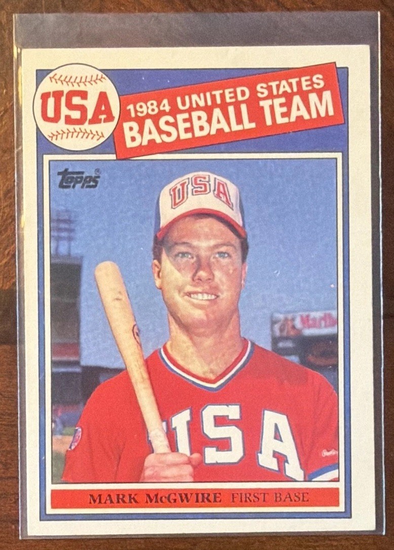 Mark McGwire Rookie 1985 Topps 1984 USA Baseball Team #401
