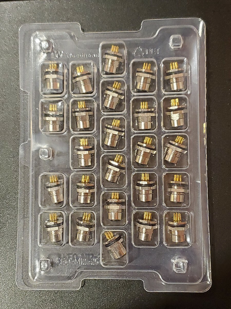 Molex Micro-Change M12 Receptacle PN 1200705210 - 25PC Tray Molex Micro-Change M12 Receptacle PN 1200705210 - 25PC Tray
