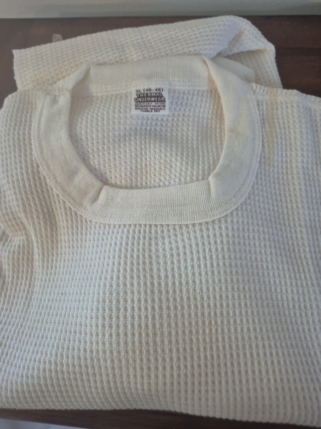 Vintage K-Mart 1970s White Waffle Knit Thermal Undershirt Brand New Made In USA Vintage K-Mart 1970s White Waffle Knit Thermal Undershirt Brand New Made In USA