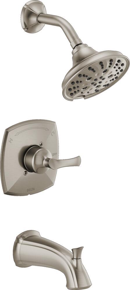 Delta Sandover 14S Tub/Shower Spotshield Brushed Nickel-Certified Refurbished Delta Sandover 14S Tub/Shower Spotshield Brushed Nickel-Certified Refurbished