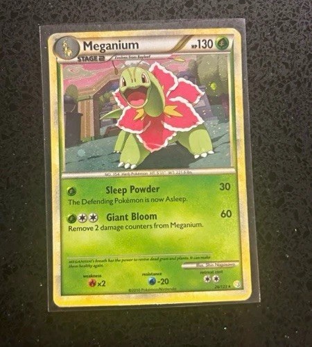 Pokémon Company Meganium Cosmos Holo 026/123 Deck Exclusives English 2010 130 HP