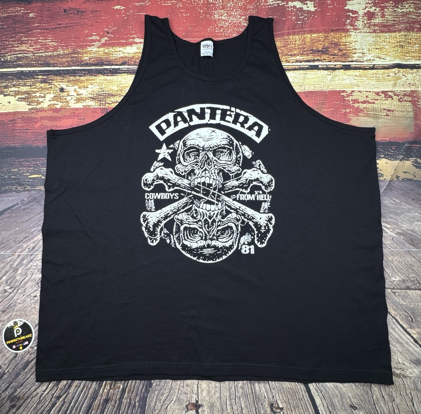 PANTERA Shirt Muscle Tank Top Mens 5XL Heavy Metal Band Black Trucker Biker New
