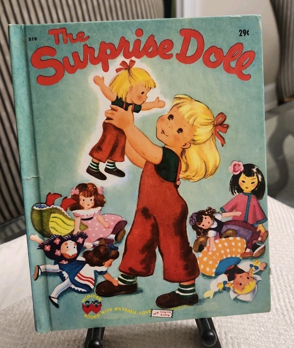 Vintage 1949 Wonder Books ~ The Surprise Doll ~ #519 ~ Hardcover Vintage 1949 Wonder Books ~ The Surprise Doll ~ #519 ~ Hardcover