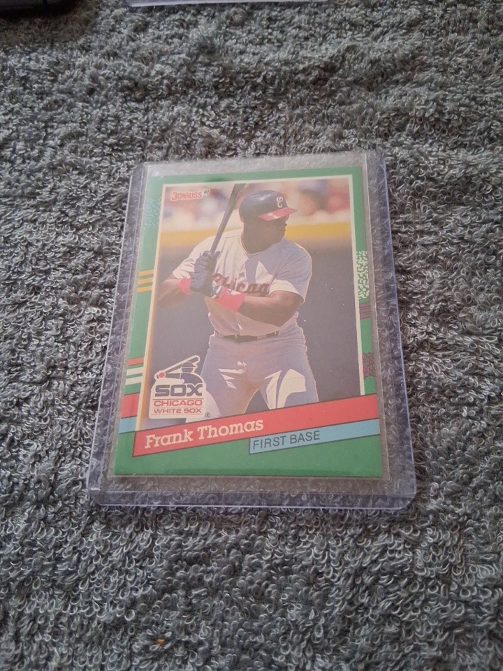 1991 Donruss Frank Thomas #477 Chicago White Sox Error-no Dot After Inc