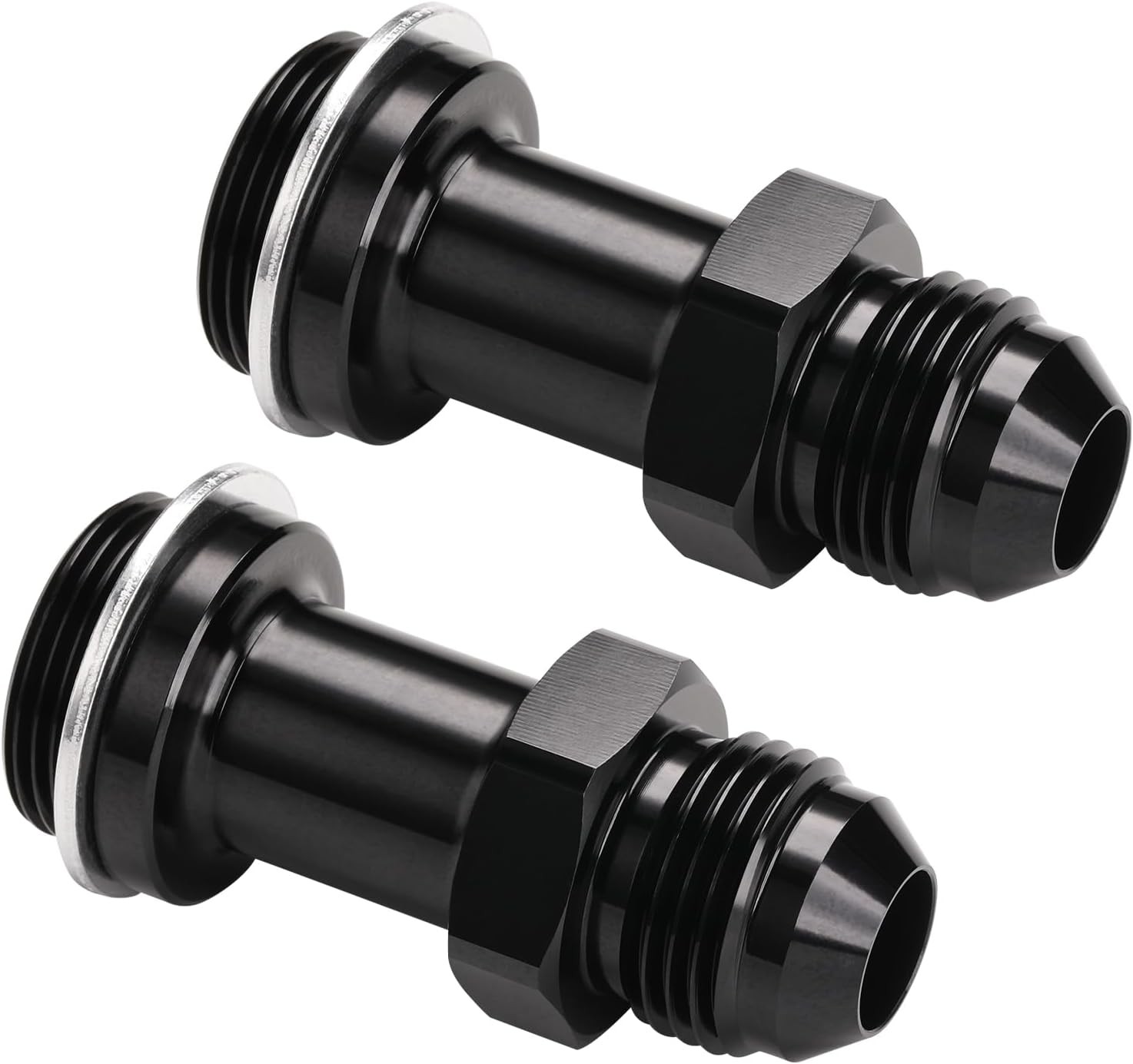 8AN Male Flare to 7/8-20 Carb Carburetor Inlet Fitting Adapter 2-1/8 Inch Long A