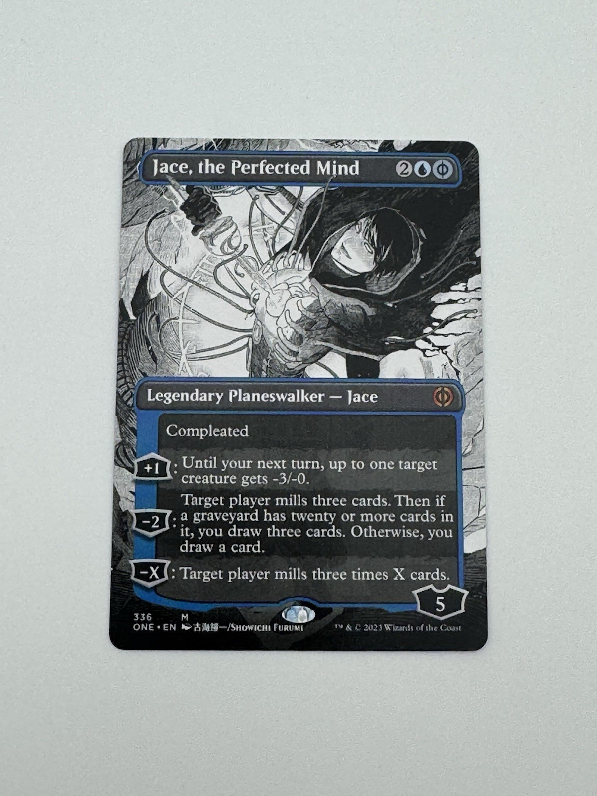 Jace, the Perfected Mind (Borderless) 336 Phyrexia All Will Be One MTG Magic NM Jace, the Perfected Mind (Borderless) 336 Phyrexia All Will Be One MTG Magic NM