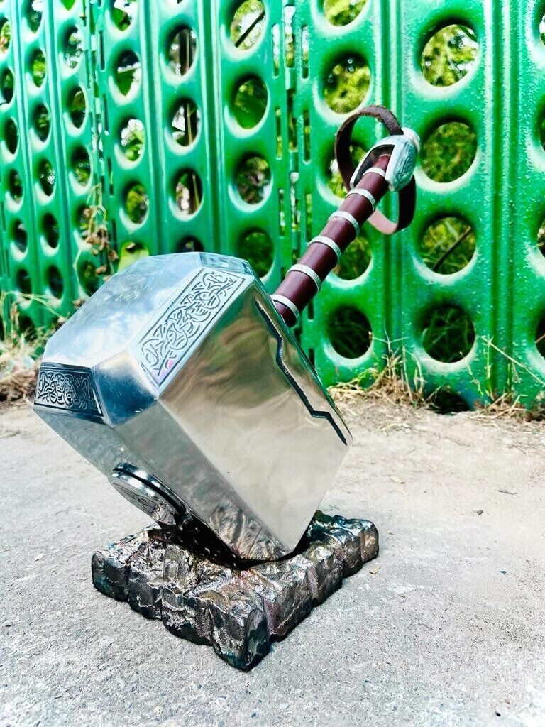 Thor Hammer Avengers Legend Props Mjolnir Full Metal Hammer Replica With Stand Thor Hammer Avengers Legend Props Mjolnir Full Metal Hammer Replica With Stand