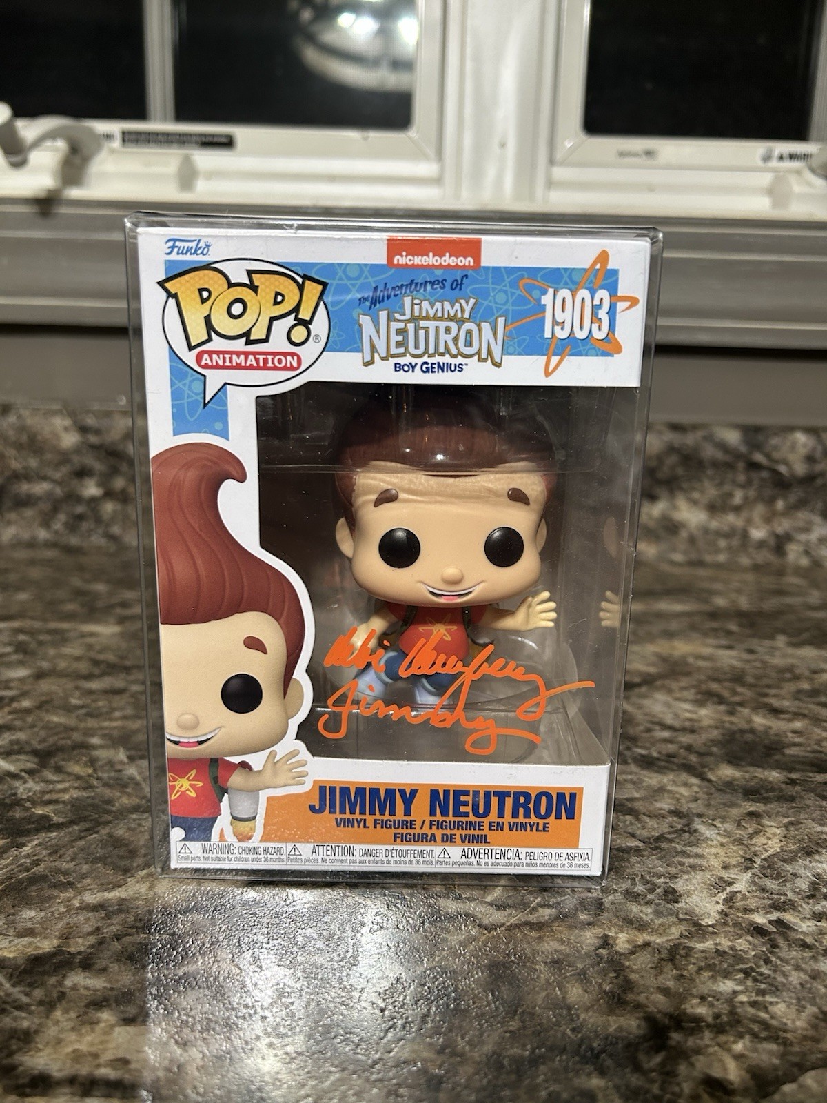 Funko POP Jimmy Neutron 1903 Signed Debi Derryberry JSA COA W/ Protector Case Funko POP Jimmy Neutron 1903 Signed Debi Derryberry JSA COA W/ Protector Case