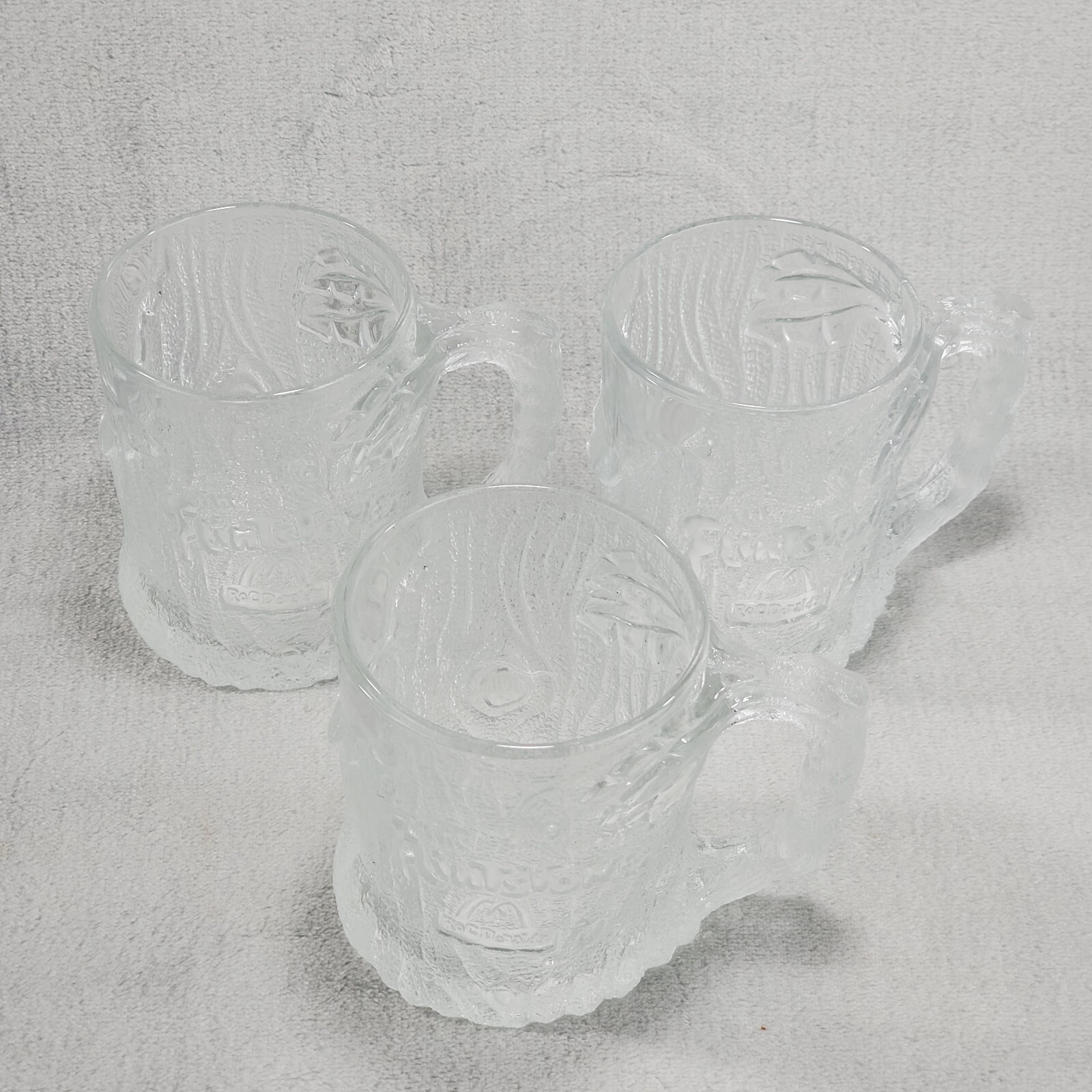 3 PC Flintstones Treemendous Mugs Vintage McDonalds Collectable 1993 RocDonald's 3 PC Flintstones Treemendous Mugs Vintage McDonalds Collectable 1993 RocDonald's