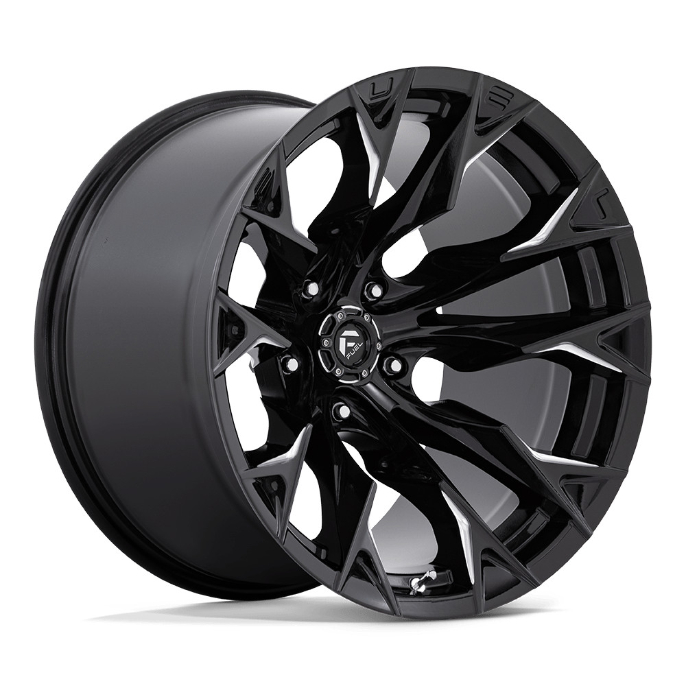 20x12 Fuel D803 Flame Gloss Black Milled Wheel 5x5.5 (-44mm)