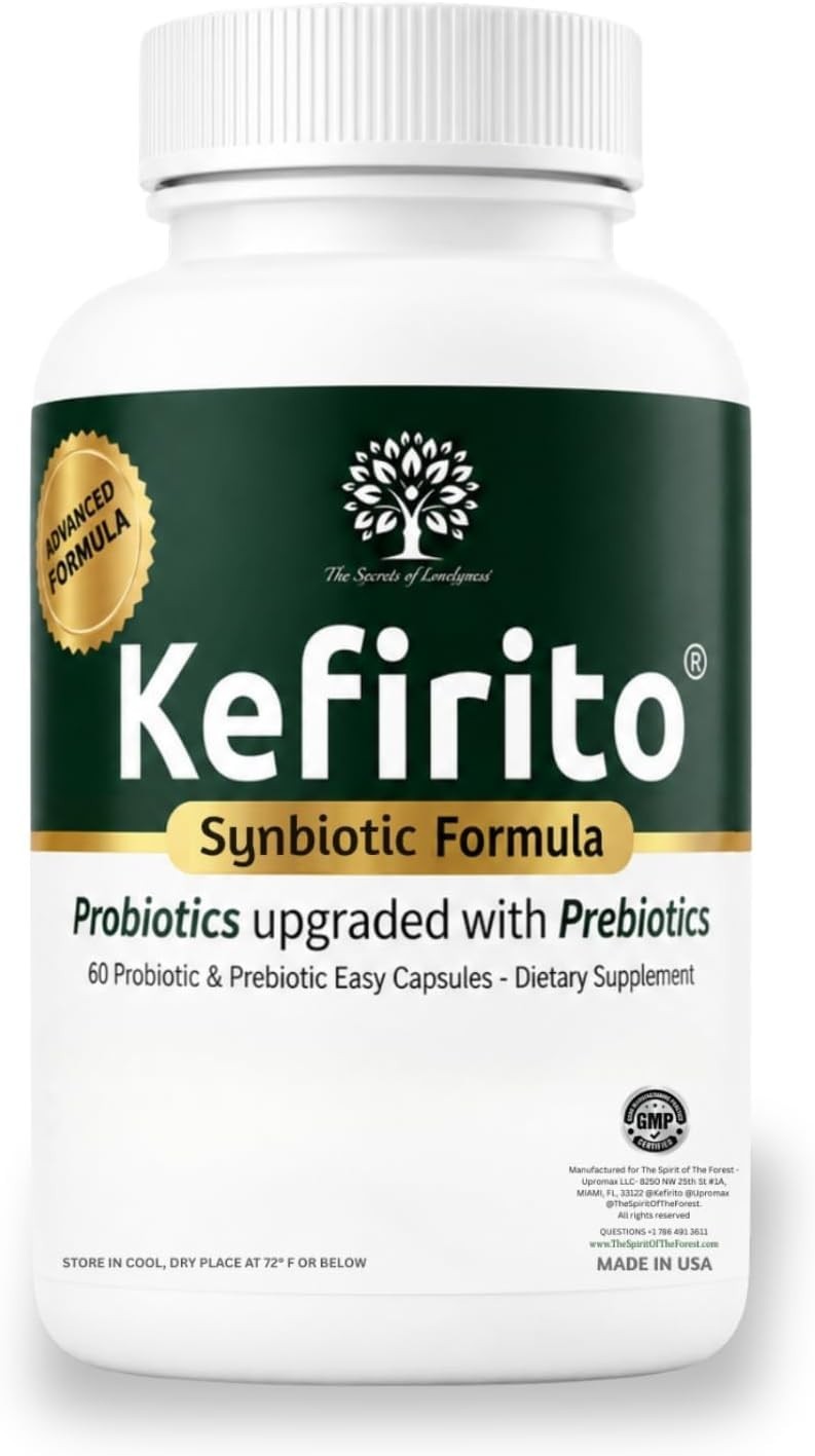 Kefirito 60 Kefir Powder Veggie Capsules For 30 Days Supply Nutrient Probiotic $