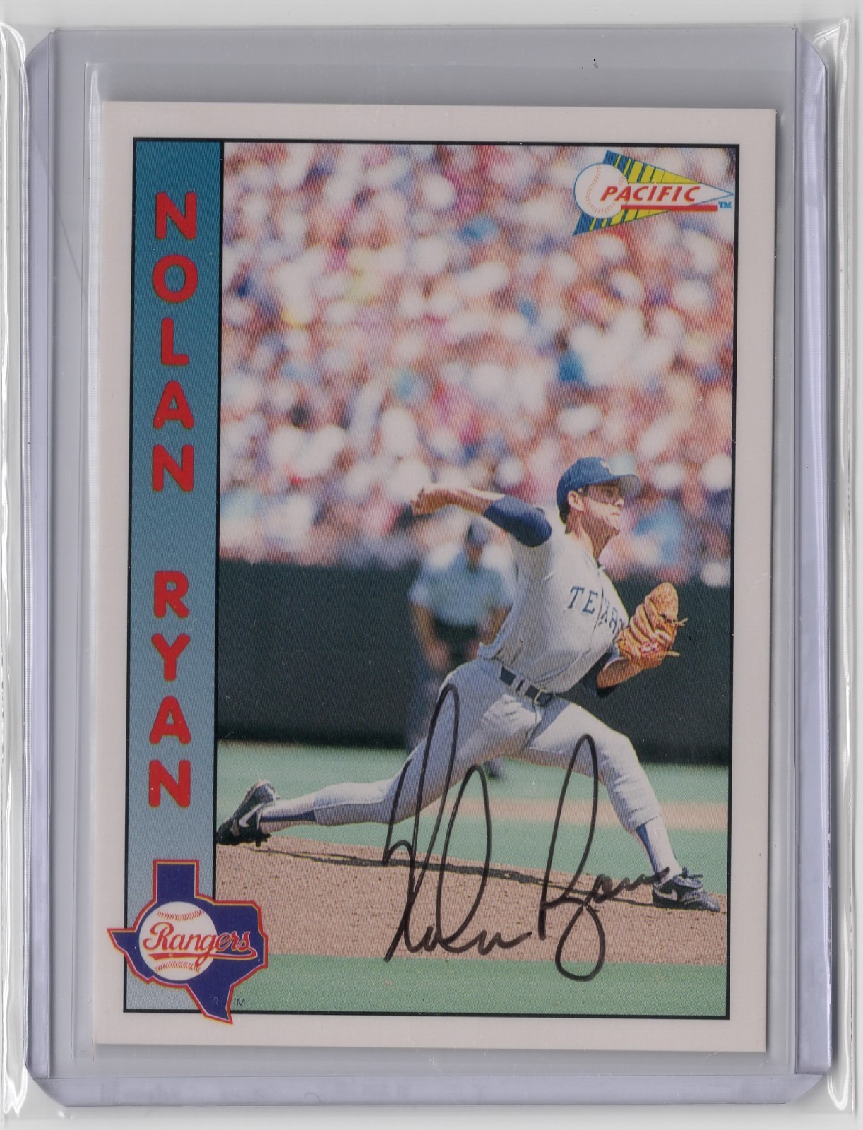 1992 Pacific Nolan Ryan Limited Edition Autograph /1000 Rangers Auto #1