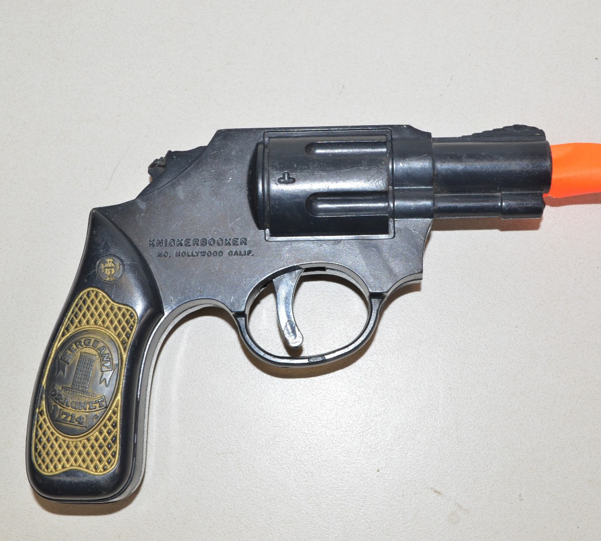 Vintage Knickerbocker DRAGNET Toy Dart Gun 1955 Plastic 