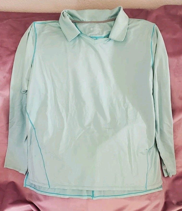 Coolibar Women\'s Mint UPF 50+ UV Protection Long Sleeve Pullover Top Sz XL Coolibar Women\'s Mint UPF 50+ UV Protection Long Sleeve Pullover Top Sz XL