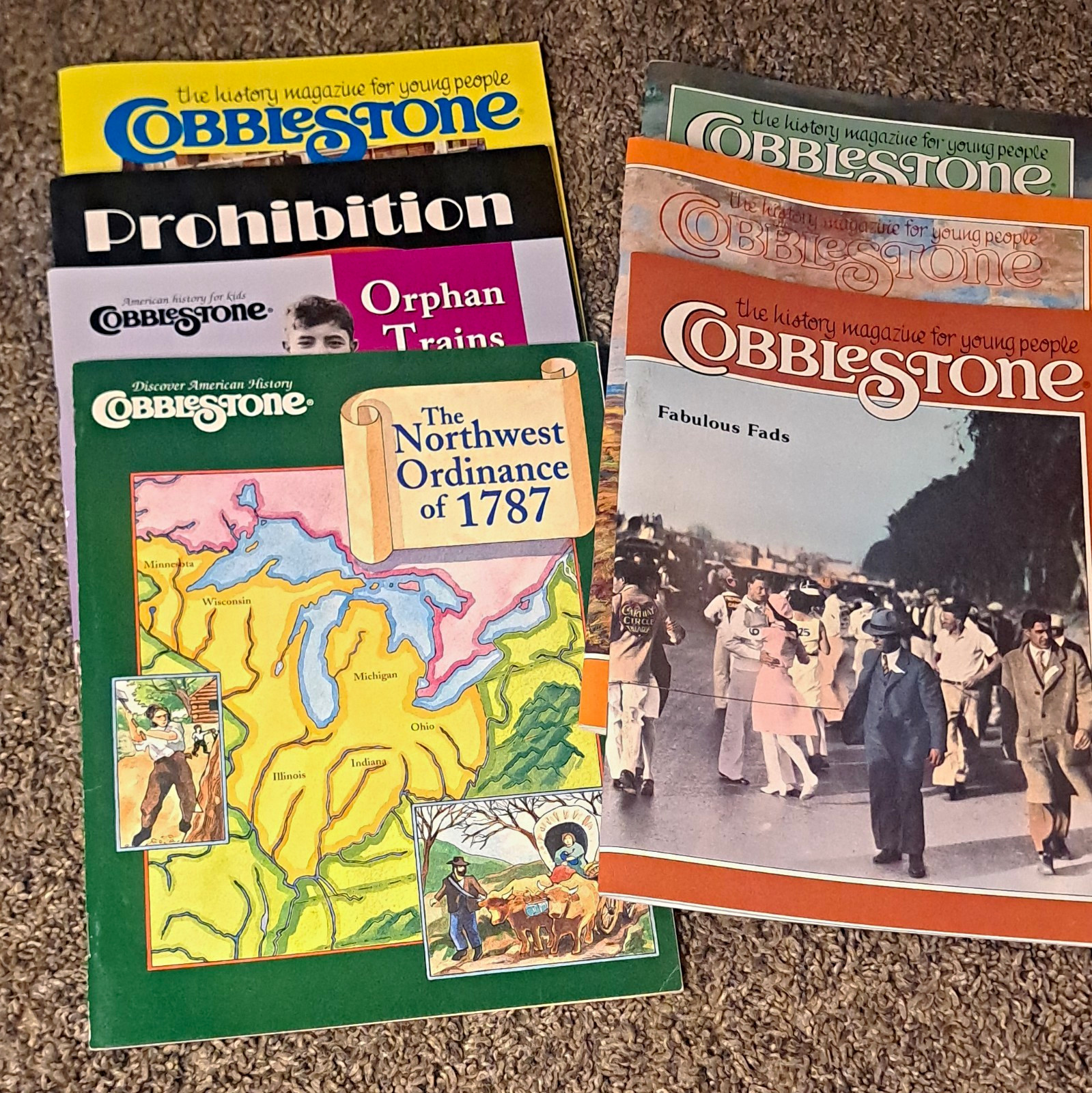 Cobblestone Illustrated History Magazines lot vintage. 1983, 86, 91, 93, 98 Cobblestone Illustrated History Magazines lot vintage. 1983, 86, 91, 93, 98