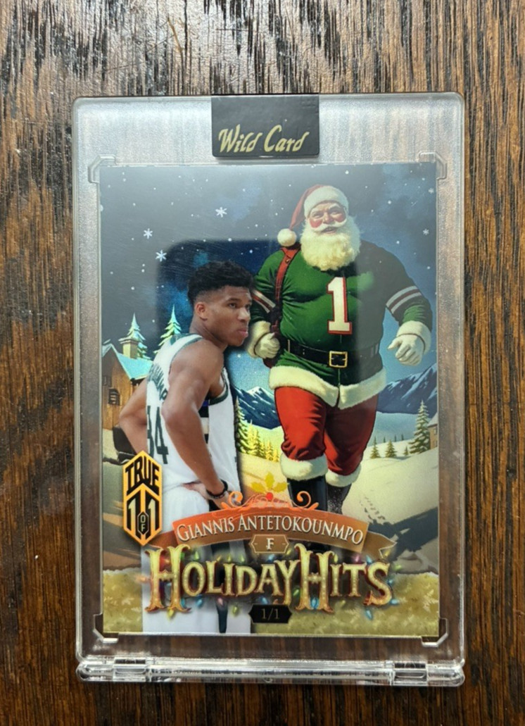 2025 Wild Card Holiday Hits Jersey Edition Giannis Antetokounmpo True 1/1 Santa