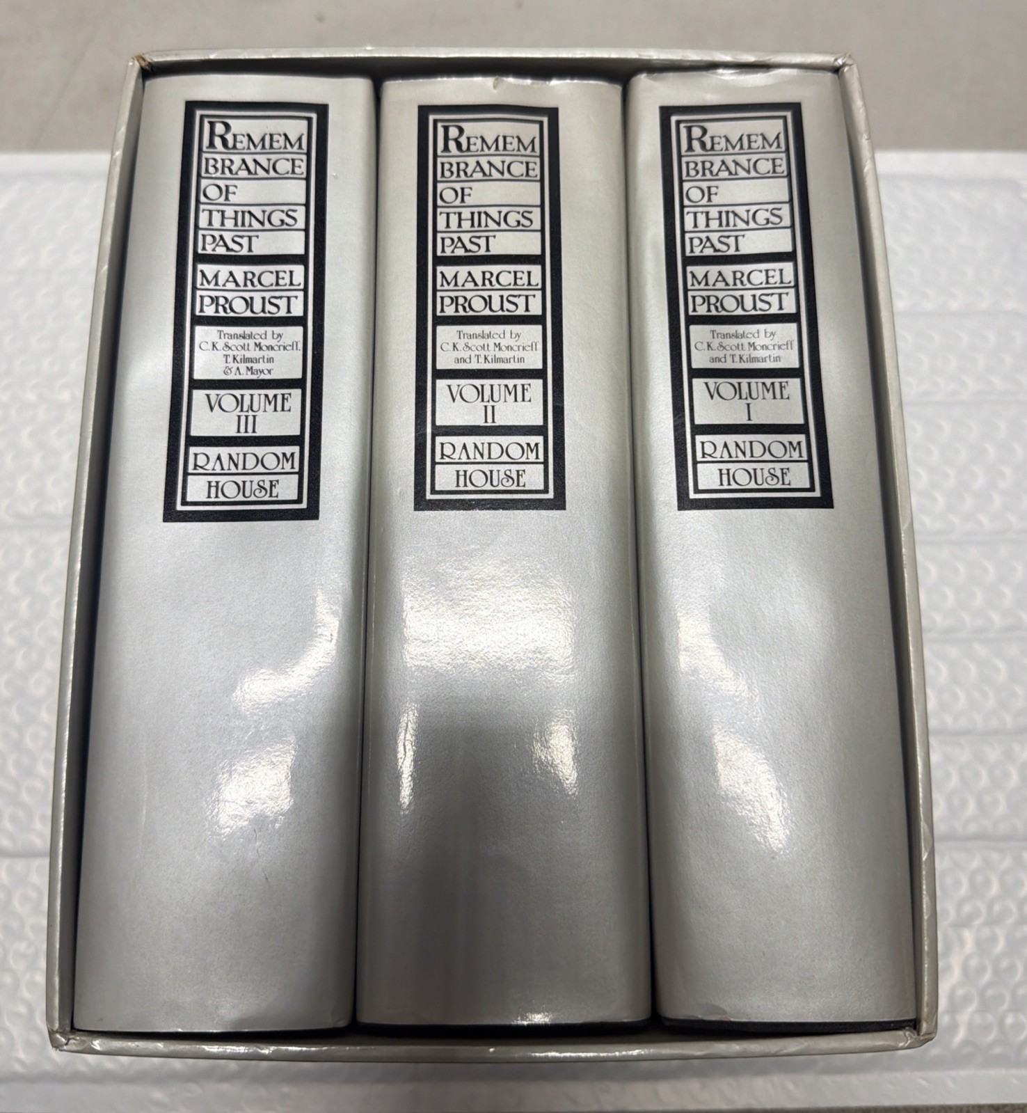 Marcel Proust Remembrance of Things Past 3 Volume Box Set Random House 1981 HC Marcel Proust Remembrance of Things Past 3 Volume Box Set Random House 1981 HC
