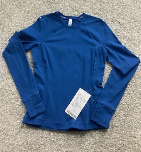 Lululemon It\'s Rulu Run Long Sleeve Symphony Blue sz 4 New NWT Lululemon It\'s Rulu Run Long Sleeve Symphony Blue sz 4 New NWT