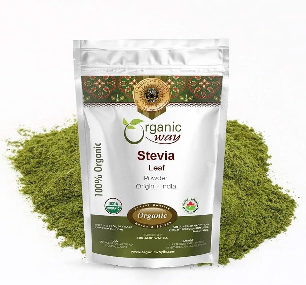 Organic Way Stevia Leaf Powder - Organic, Kosher & USDA Certified | Non-GMO
