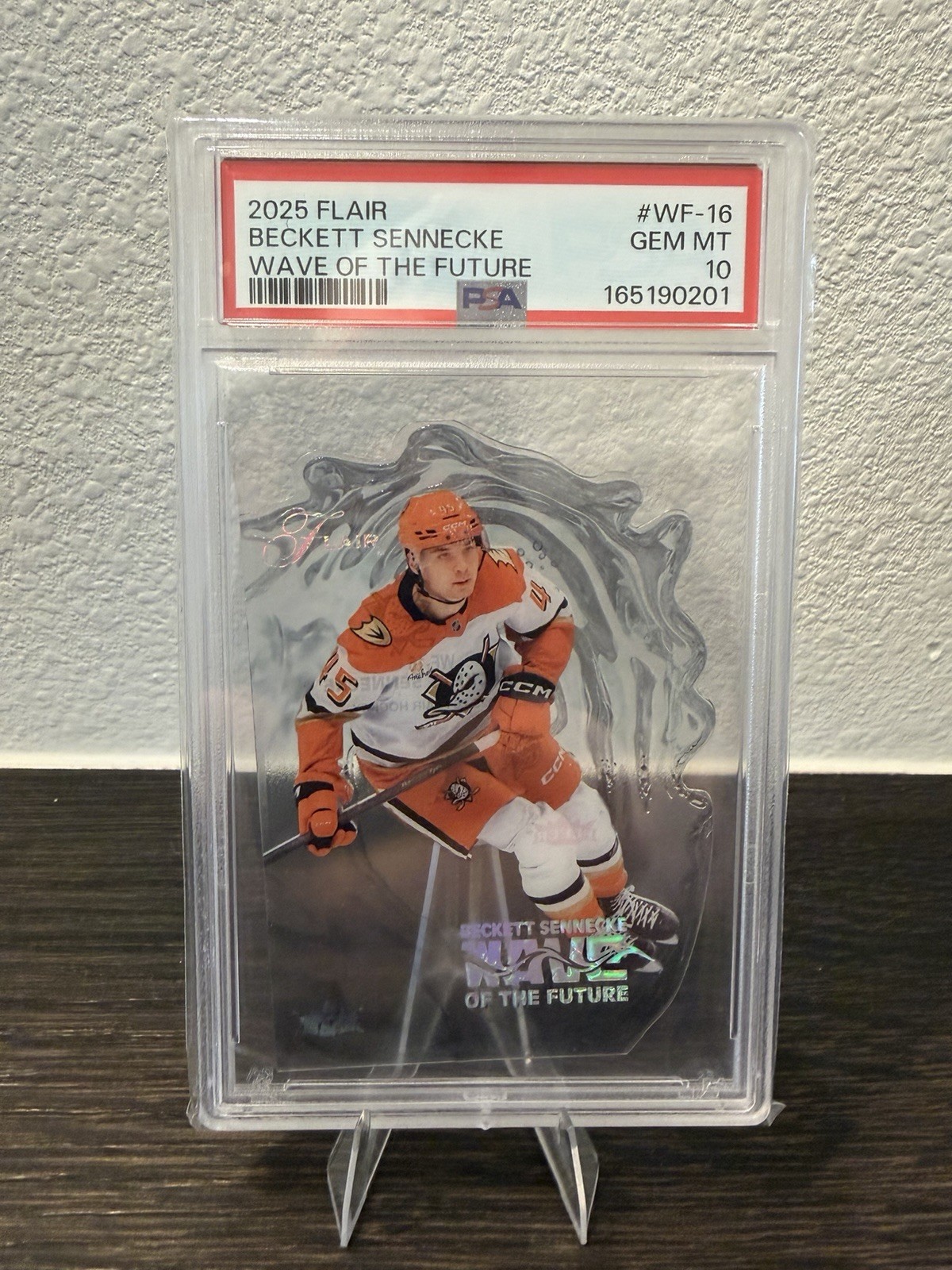 2025-26 Fleer Flair Beckett Sennecke Wave of the Future WF-16 PSA 10
