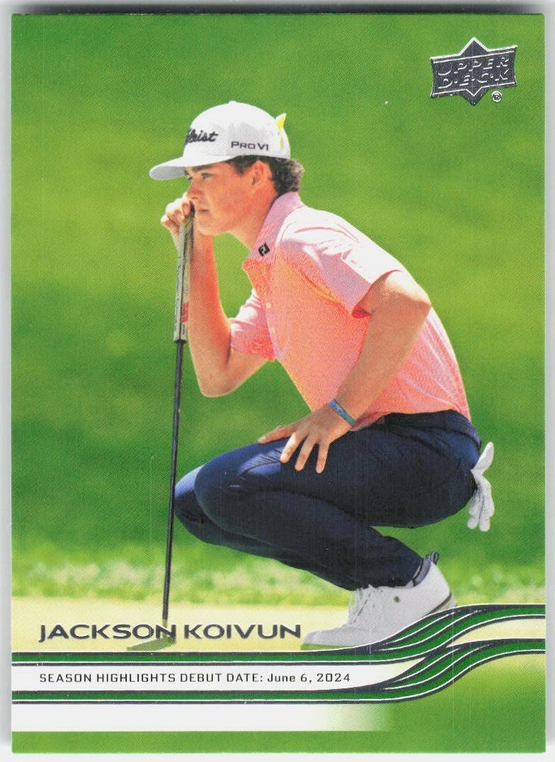 Jackson Koivun 2026 Upper Deck Golf Rookie Debut Rookie Card RC #90 