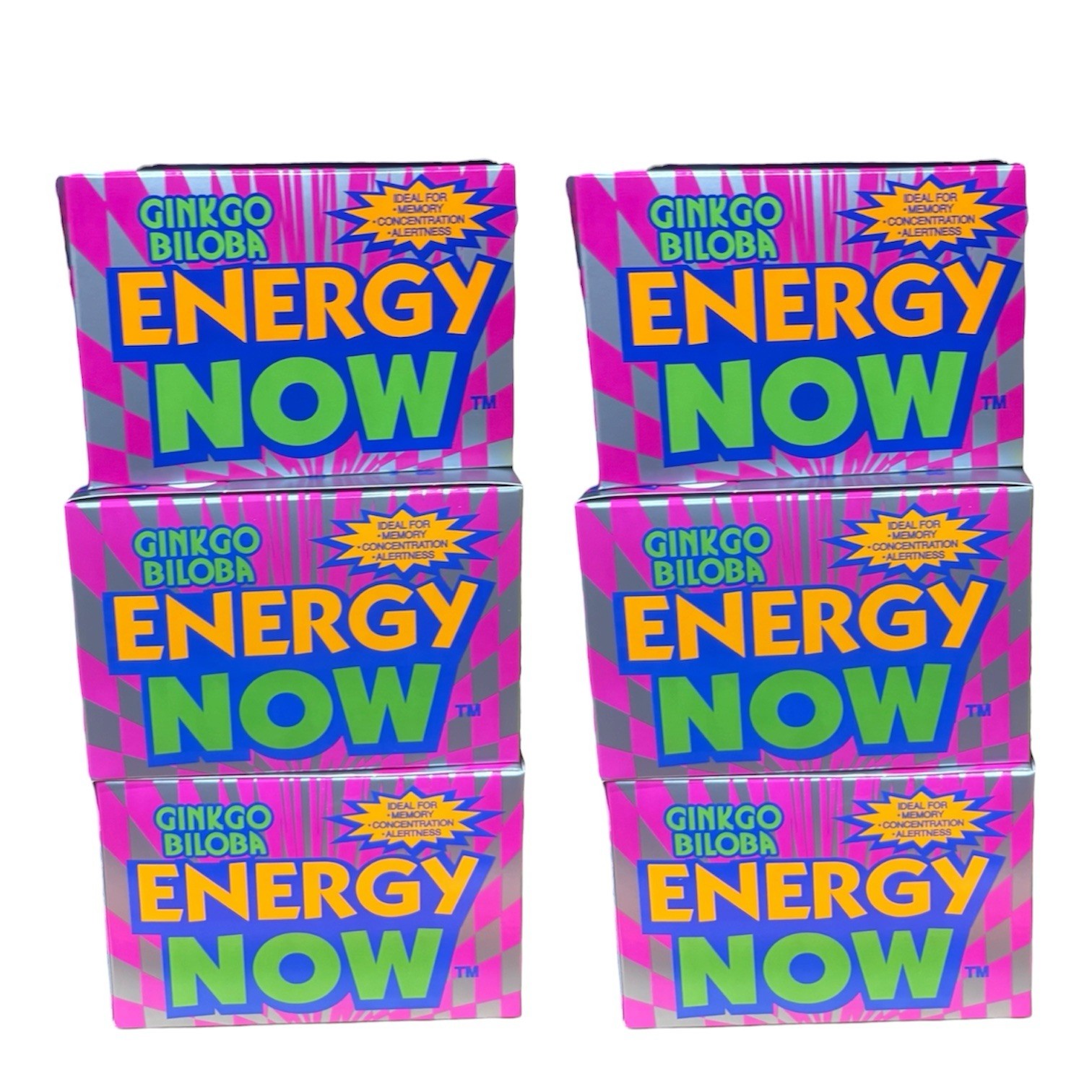 Energy Now Ginkgo Biloba Supplements 144 Pills 3 Pills In Each Pack 6 Boxes