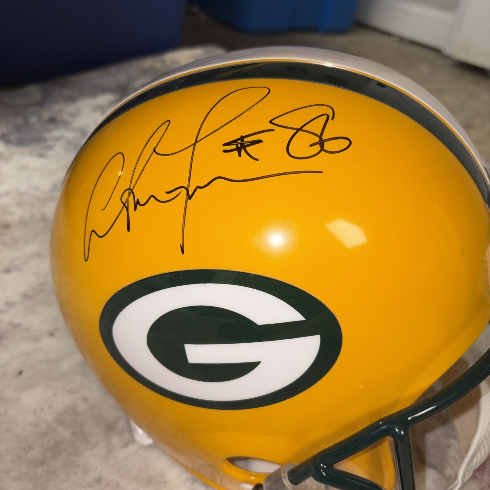 Antonio Freeman Signed Green Bay Packers Full Size NFL Helmet Riddell Rare
