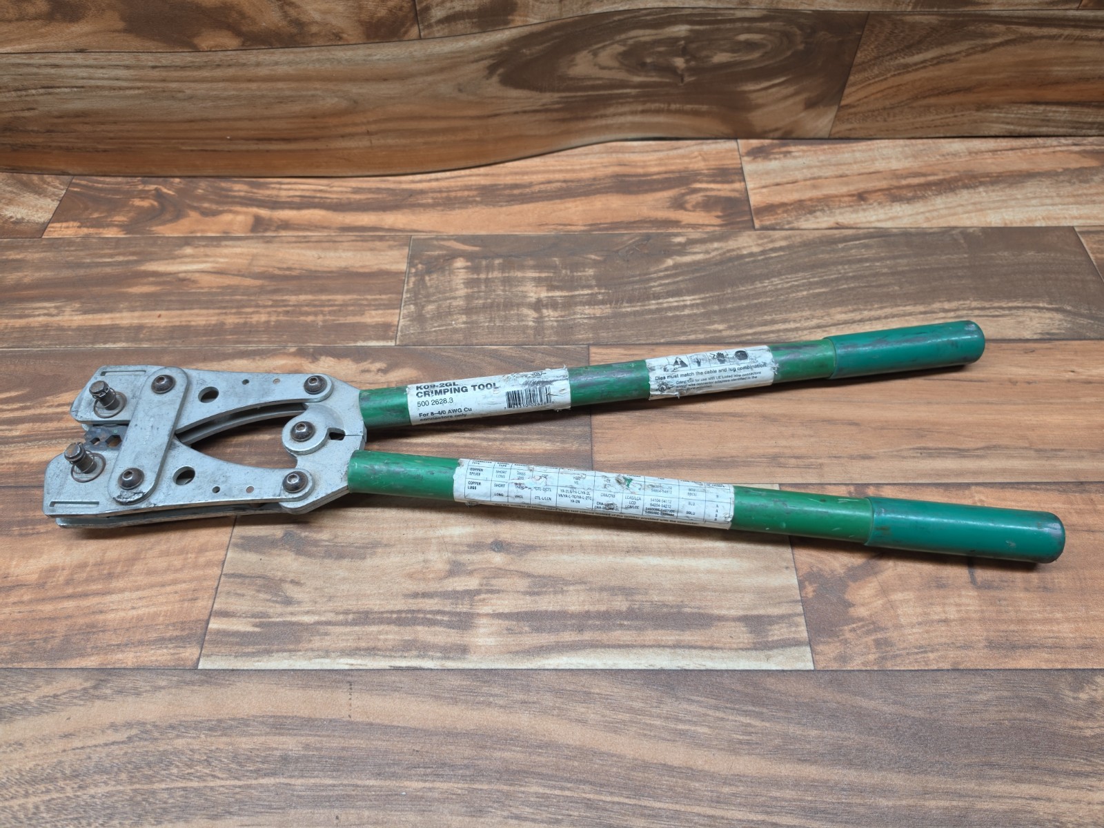 Greenlee K09-2GL Crimping Tool For 8-4/0 AWG Cu Greenlee K09-2GL Crimping Tool For 8-4/0 AWG Cu