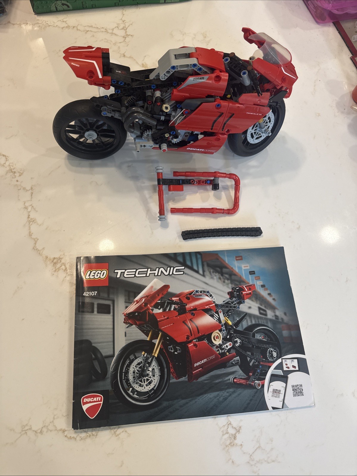 LEGO TECHNIC: Ducati Panigale V4 S Motorcycle (42107) Build Only
