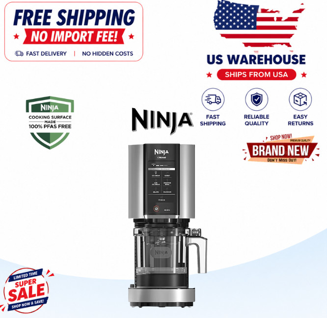 FREESHIPPING Authentic Ninja Creami Ice Cream Maker NO IMPORT FEE