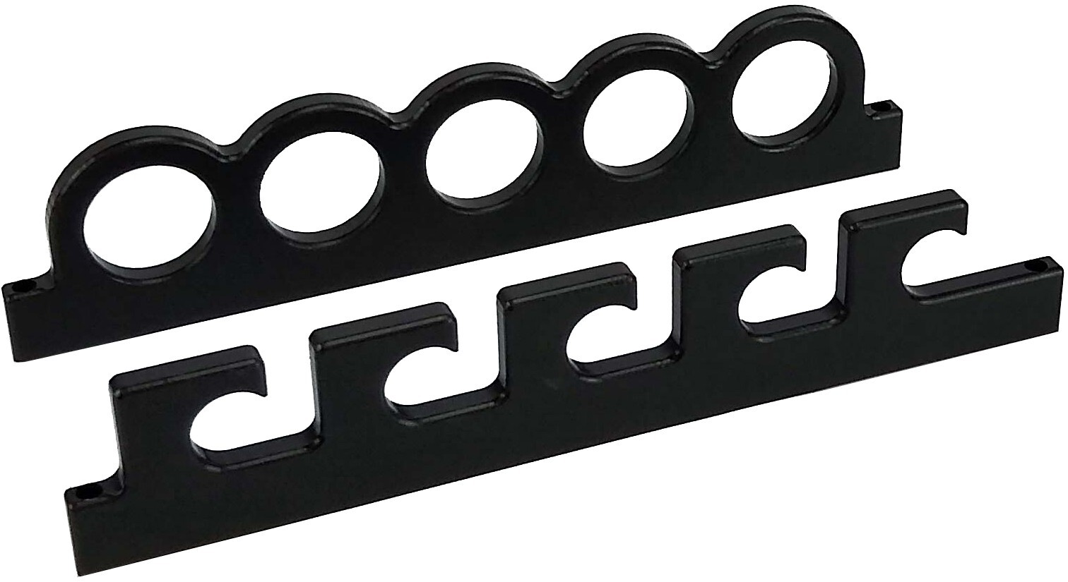 5 Fishing Rod Pole Reel OFFSHORE Same Side Garage Ceiling Wall Rack Organizer
