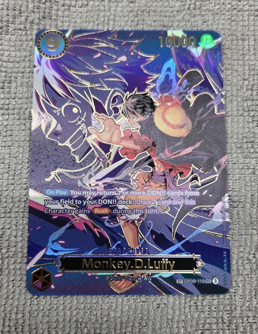 One Piece TCG Monkey D Luffy SP OP09-119 Carrying on His Will One Piece TCG Monkey D Luffy SP OP09-119 Carrying on His Will