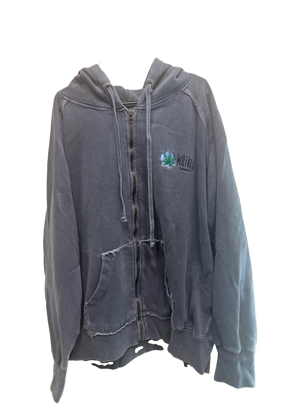2011 Wilfred Season 1 Cast And Crew Zip Up Hoodie Dark Comedy Elijah Wood Rare