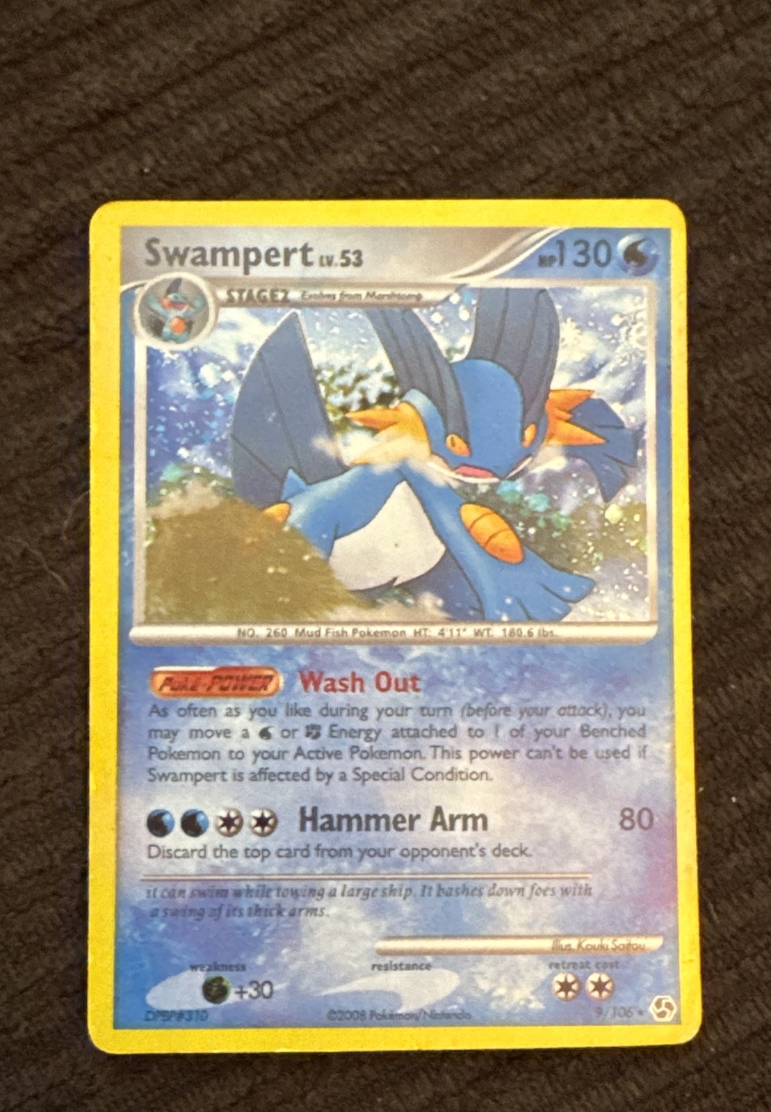 Swampert 9/106 Great Encounters Holo