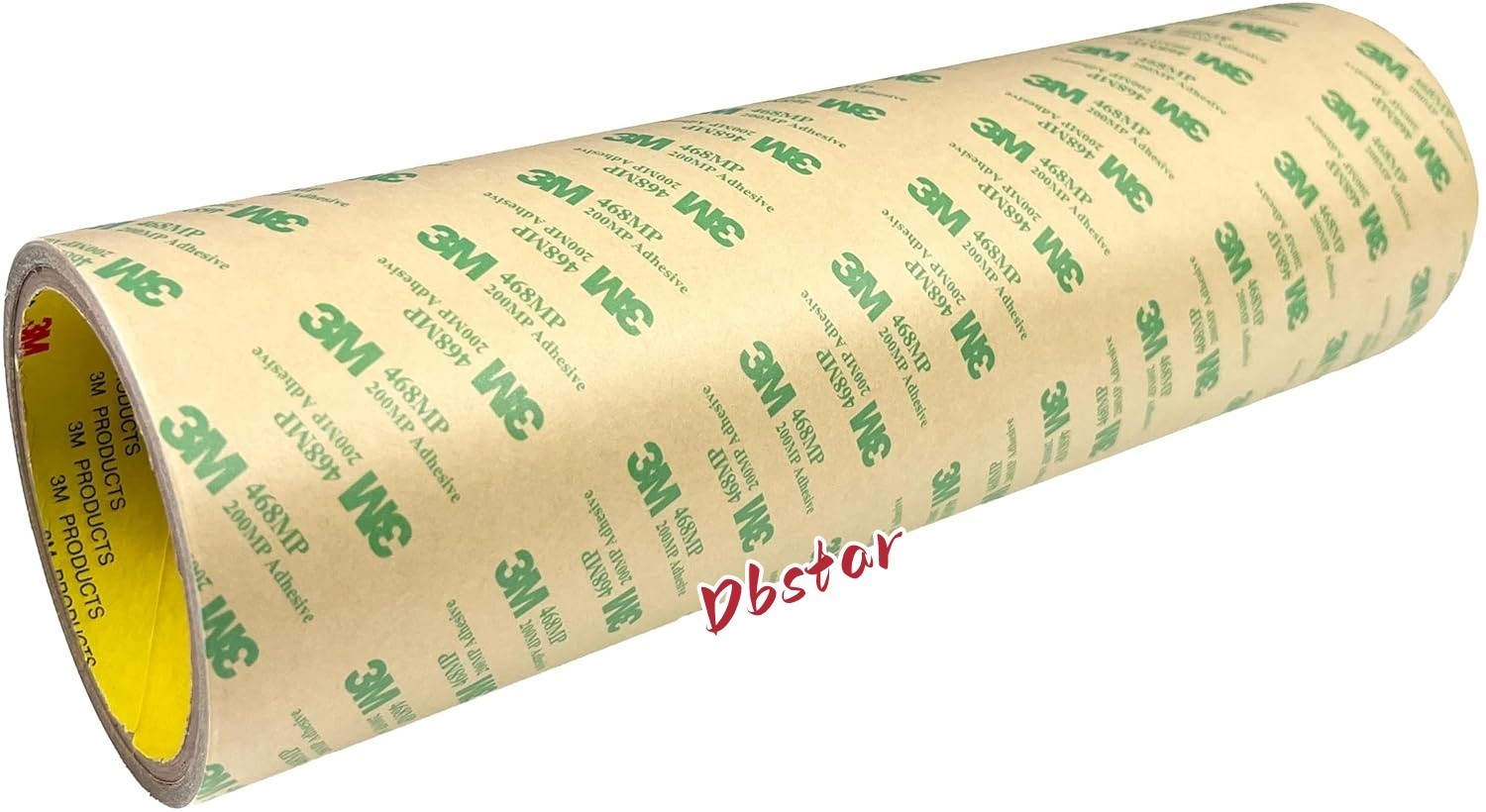 3M 468MP Adhesive Transfer Tape, Bonding & Laminating, Clear, 12 in x 5 yds