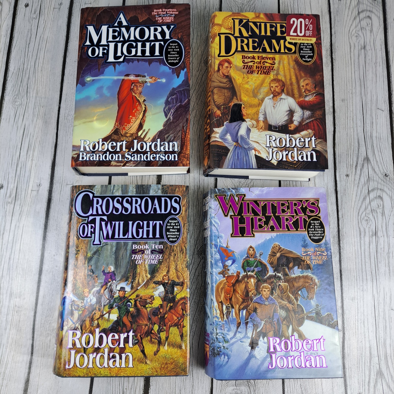 Robert Jordan Wheel of Time 4-Book Hardcover Lot ALL 1st Editions
