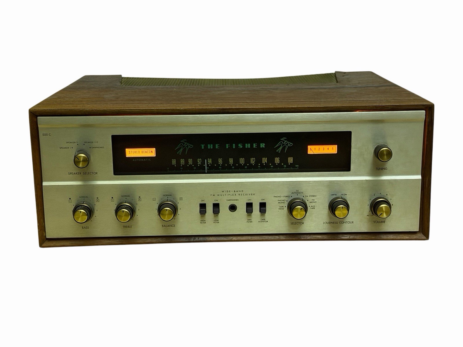 Vintage The Fisher 500C FM Tube Stereo Receiver - Pro Restored - Plug And Play
