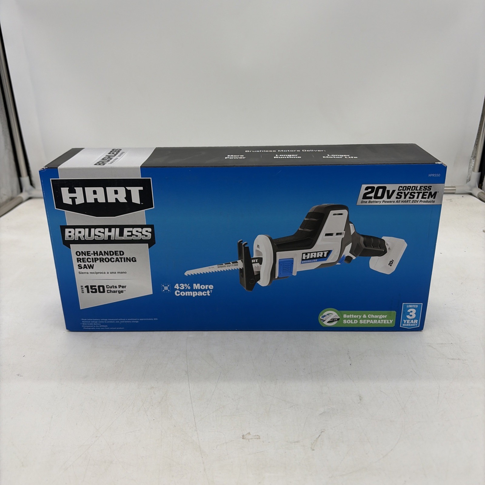 Hart HPRS50 20V Brushless One Handed Reciprocating Saw - TOOL ONLY