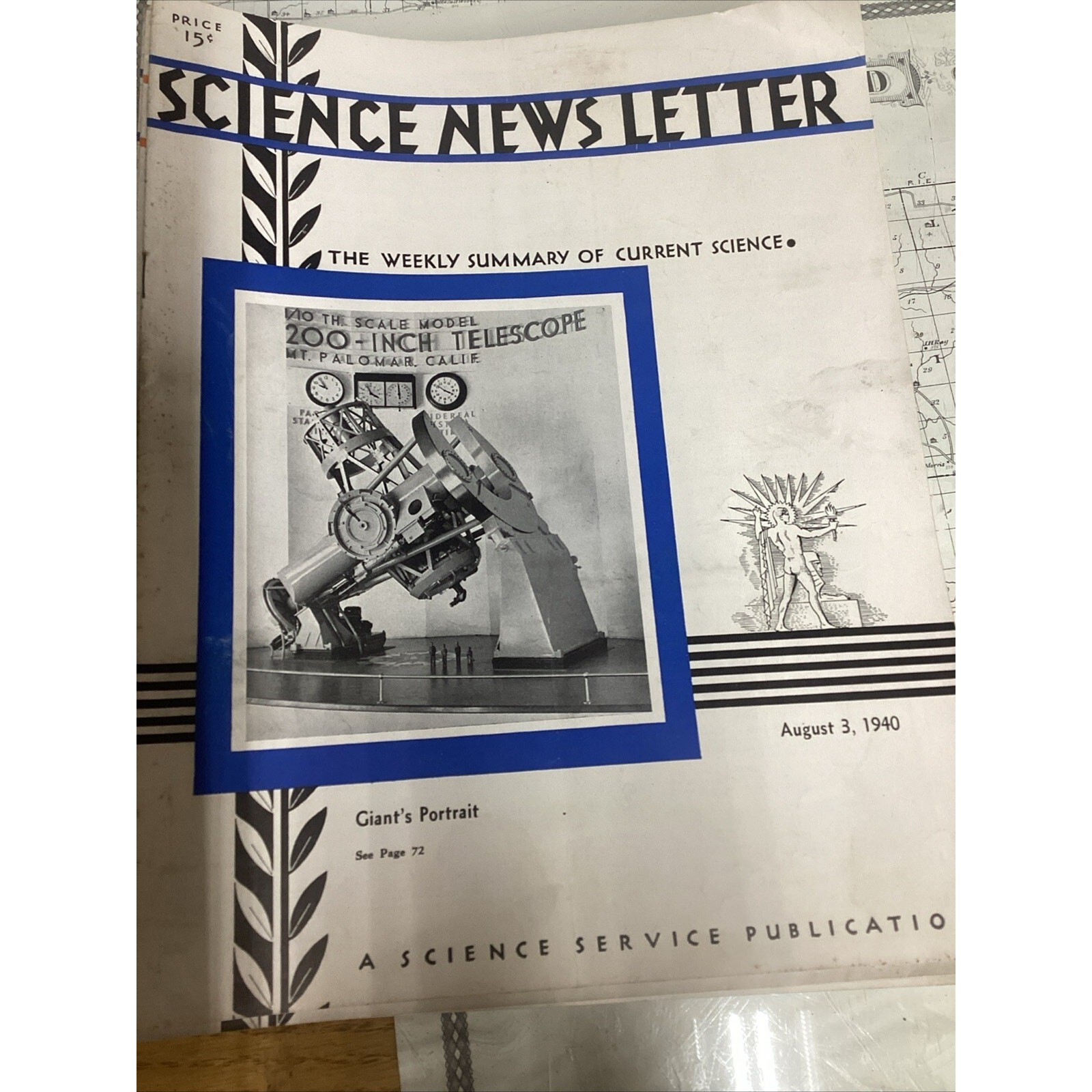 Science News Letter Magazines Lot of 52 VTG 1940-41 Weekly Current Science