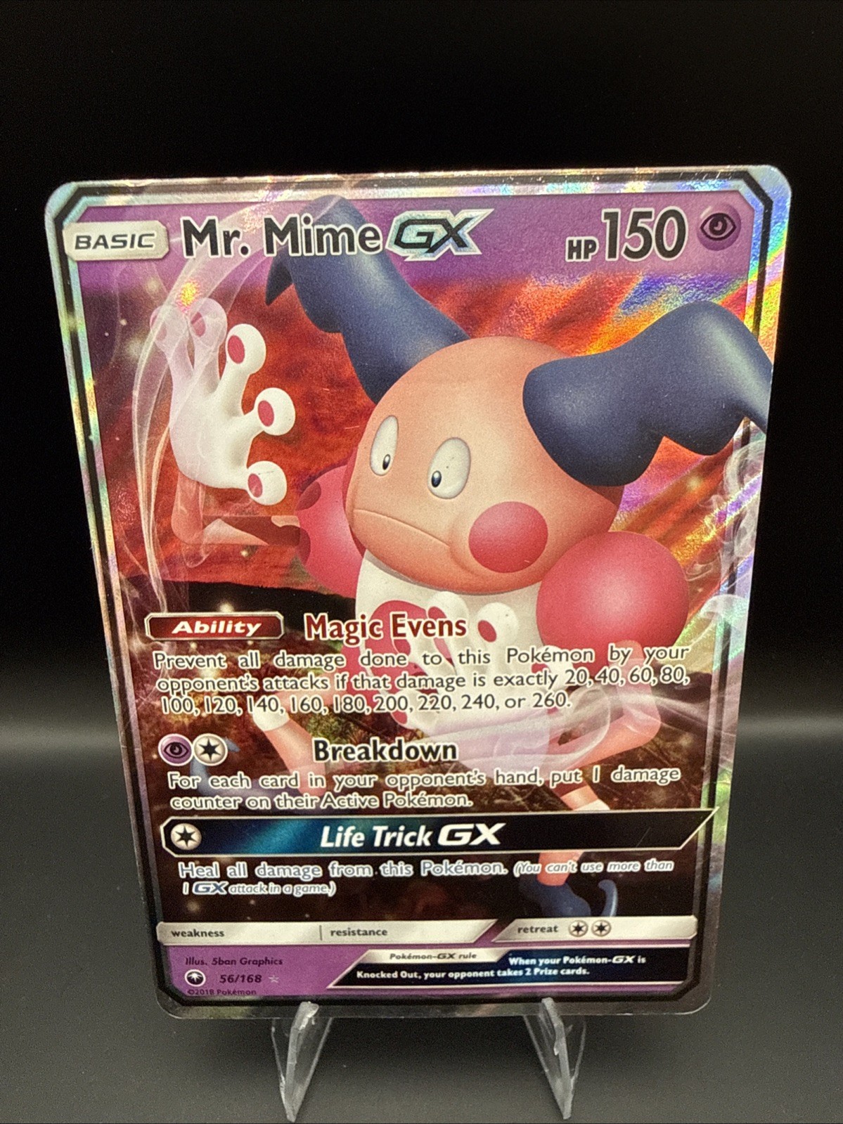 Mr. Mime GX 56/168 Sm-Celestial Storm Holo