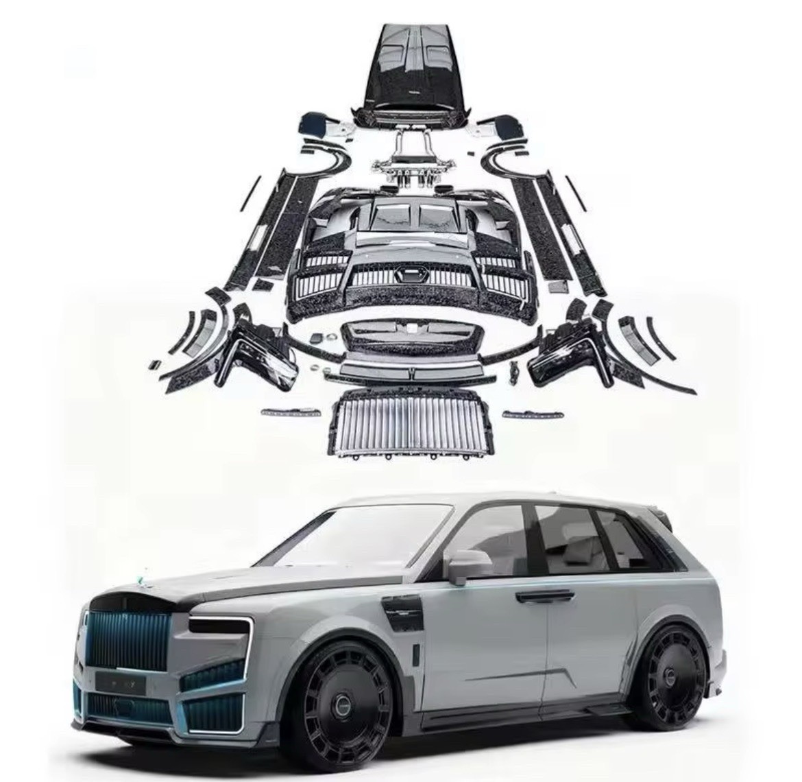 Rolls-Royce Cullinan MSY Body Kit Front Rear Bumpers NOT FINAL PRICE Rolls-Royce Cullinan MSY Body Kit Front Rear Bumpers NOT FINAL PRICE