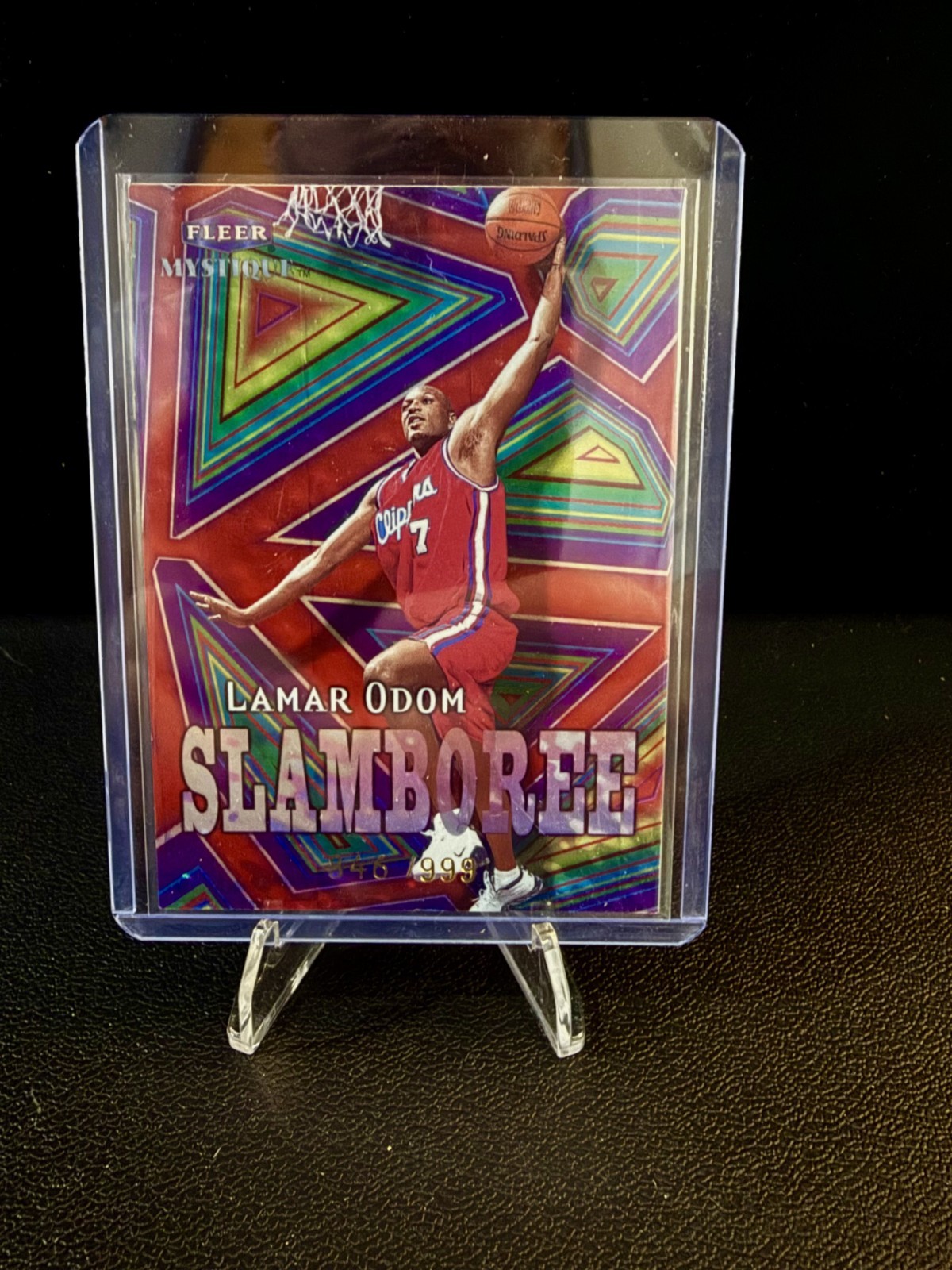 1999-00 Fleer Mystique - Slamboree Lamar Odom #8 S /999 (RC) SP Clippers 1999-00 Fleer Mystique - Slamboree Lamar Odom #8 S /999 (RC) SP Clippers